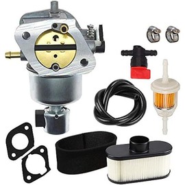 15004-0986 Carburetor,11013-7047 Air Filter,11013-7046 Pre Filter,Fuel Filter Gaskets kit Compatible with Kawasaki 15004-0828 15004-7062 Fits Specific FR651V FS651V Engines, By LIYYOO