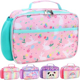 RHCPFOVR Kids Lunch Bag - Insulated Lunch Box for Boys Girls,Washable Lunch Bag and Reusable Toddler Leak-proof Lunchbox for School and Daycare