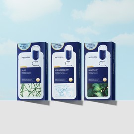 Mediheal Best Derma Plus Moisture Mask 3 Types 30 Sheets (Aloe + Eoseongcho + Hyaluronic)