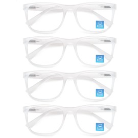 OLOMEE Clear Reading Glasses Men Blue Light Blocking Large Oversized Readers +2.25 Wide Square Cheaters W/Big Head/Large Face