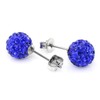 JewelrieShop Rhinestones Crystal Ball Stud Earrings Set Fireball Disco Ball