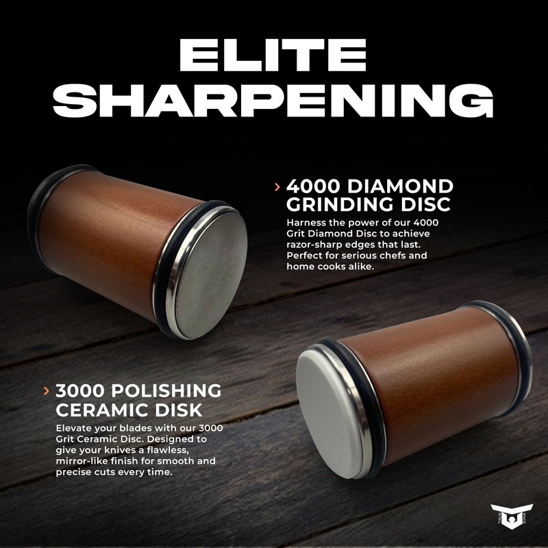 Rolling Knife Sharpener Tool Kit, Kitchen Knife Sharpener with Diamonds