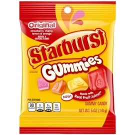 Starburst Gummies Original Strawberry, Cherry, Lemon & Orange Candies 12Pk - 5oz