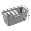 Julyeen 6 Pack Plastic Slim Storage Baskets, Pencil Holder for