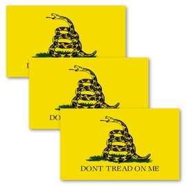 Anley 5 x 3 Don't Tread on Me Stickers, 3 Pieces, Car and Truck Reflective Car Stickers, Set of 3