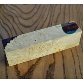 Burl Hybrid Stabilized Wood Wooden Block Turning Blank Block Bar Handle Blade Knives Knife Stabilizing (G24)