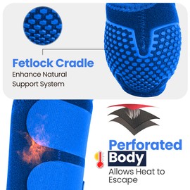 RS Premium Design Horse Boots | Comfortable, Protective & Shock-Absorbing | Best for Jump Training & Trails | OK Fabric for Ultimate Flexibility