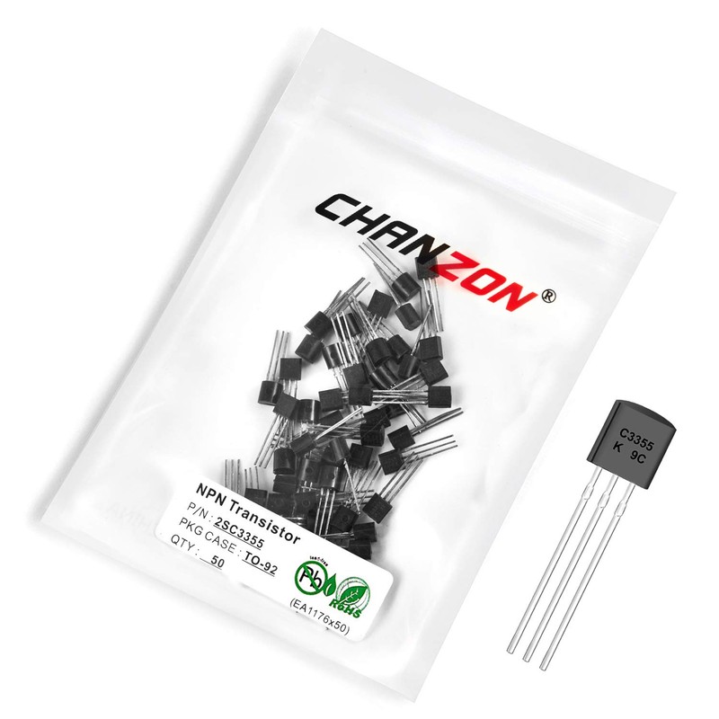 Chanzon 50 pieces 2SC3355 TO-92 NPN transistor 0.1A