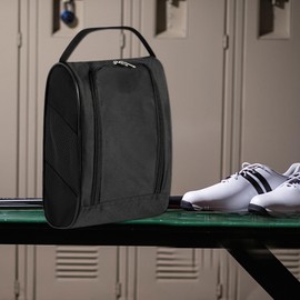 Golf Shoe Case | Zippered Shoe Carrier Bags with Ventilation | Travel Golf Waterproof Shoe Pouches Organizer with Zipper Mesh Breathable