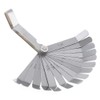 OriGlam Offset Feeler Gauge Set with 16 Blades, Standard Metric