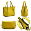 ANDSHIN A0002 Handbag, Lightweight, 2-Way Bag, yellow (mustard)