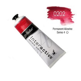 Chroma Atelier Interactive Acrylic - 80 ml Tube - Permanent Alizarine