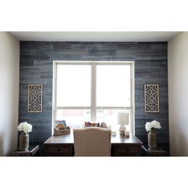 Timberchic River Reclaimed Wooden Wall Planks - Simple Peel and Stick Application (4" Wide - 10 Sq. Ft, Fog Lake)