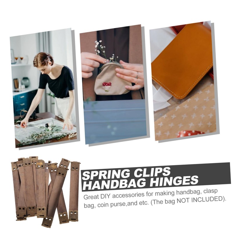 Garneck 10pcs 10cm Metal Flex Frames for Glasses Case Sewing