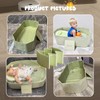 Collapsible Bathing Basin 29.5×17.7×9.8 in, Foldable Portable Tub with Drain