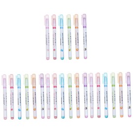 TEHAUX 4sets Pastel Highlighters Set Boys and Girls Marking Pens Aesthetic Highlighter Pens for Coloring Office Supplies Boys and Girls Student Stationery 6pcs*4