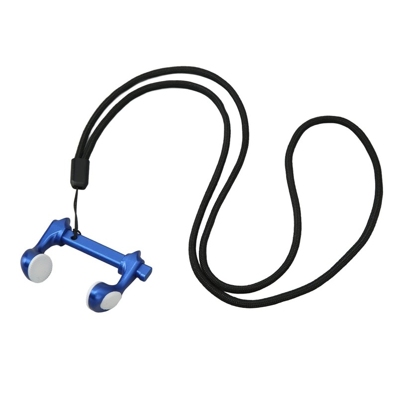 HERCHR Adjustable Swimming Nose Clip with Lanyard, Non Slip Split