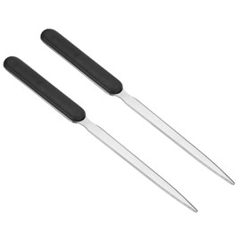 PATIKIL Letter Cutter, Cardboard Cutter, Letter Opener for Cardboard Envelopes, Lightweight, Stainless Steel, Black, Pack of 2