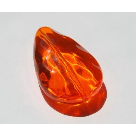 Vintage Water Colors Orange Pendant Focal Bead Germany pnd061A