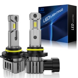 TPXIOVO 9005 Bulbs, 100W 600% Ultra Brighter 9005 Light Bulbs, 1:1 Same Size with Turbo Fan, 3-Min Plug-N-Play Fog Light Bulbs, 6500K Cool White, Non-polarity, Pack of 2