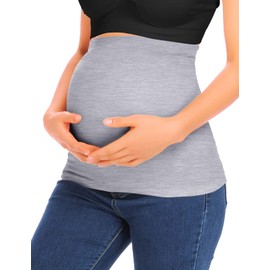 Rheane Belly Bands for Pregnant Women Maternity Clothes Postpartum Belly Band Grey 4