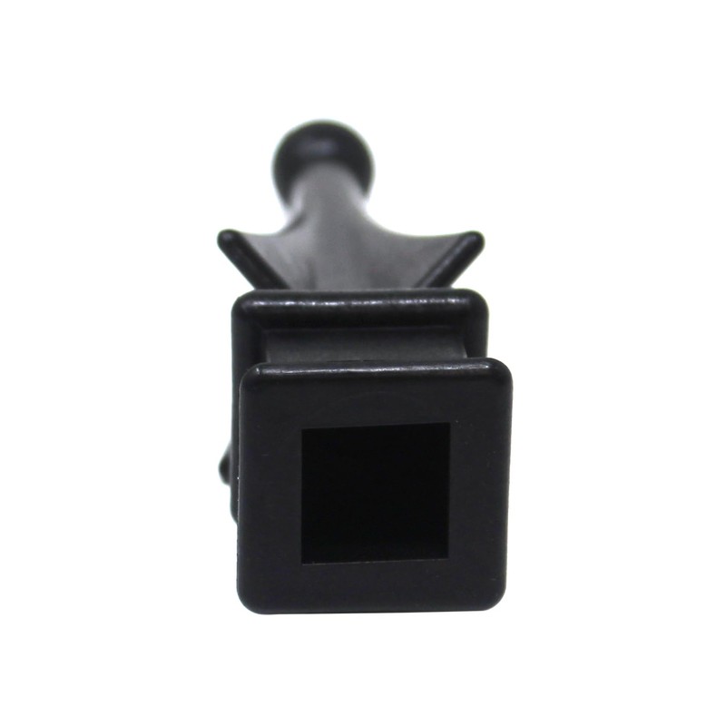 3/4" Black Plastic Four-Sided Spire Wing Tip Finial Fence Topper