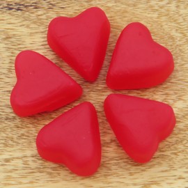 Large Cherry JuJu Hearts 5 pounds JuJube Hearts Cherry Hearts