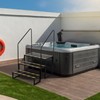 foriy 3 Steps RV Stairs, Outdoor Hot Tub Steps, Mobile
