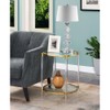 Convenience Concepts Royal Crest 2 Tier Acrylic Glass End Table,