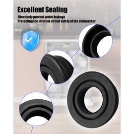 Dishwasher Pump Seal Fit for GE Hotpoint Cafe Profil Haier Monogram, 2.75 x 2.75 x 0.79 Inches Floating Seal Assembly Replace WD08X27458 AP7018540 WD08X25471 PS16554611