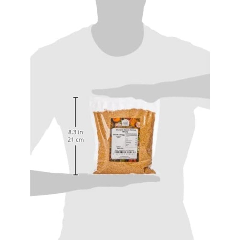 Old India Mustard Seeds Yellow Whole 750 g