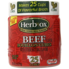 Herbox Bouillon Cubes Beef 25 cubes, 3.2500-ounces (Pack of6)