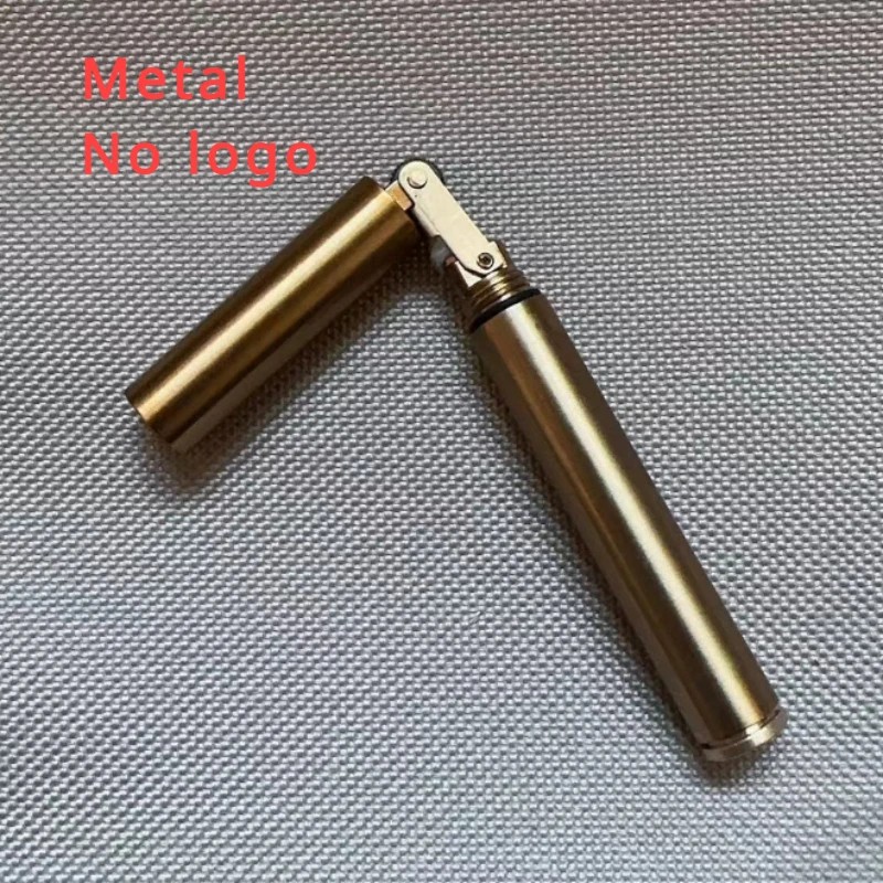 Mini Retro Kerosene Lighter for Everyday Carry – Wind-Resistant Brass-Style