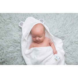 DaisyGro Luxury Hooded Towels for Kids Extra Large 90x90cm, Newborn Baby Bath Towel or Older Kids Poncho Towel, Thick Soft Absorbent Bamboo, Gift Boxed for Baby Shower. British Seller