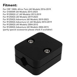 Keenso Motorcycle GPS Mount, Motorcycle Navigation Mount, Aluminum Alloy Phone Navigation Stand for S1000XR R1200GS R1250GS, #011