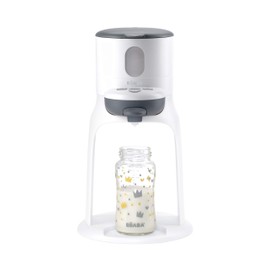 BEABA Bib'Expresso Fast Water Warmer, Formula Maker Preps Bottle in 30 Secs, Quickly Dispenses Warm Water for Baby Bottle, Also a Baby Food Warmer, Grey