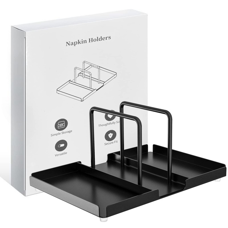 Napkin Holder for Table, Metal Napkin Holder with Salt and