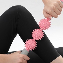 Stick Rod Calf Roller Massage Roller Massage Thigh Full Body Bar Calf Thigh Roller Equipment Roller Roll Clumped Pink District 3