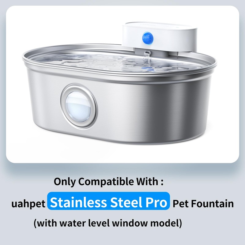 uahpet Replacment Pump for Stainless Steel Pet Water Fountain Pro