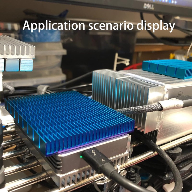 BfyBest 4pcs 100mm x 25mm x 10mm Aluminum Heatsink for