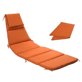 Replacement Cushion and Umbrella for Outdoor Hanging Lounge Chair for Chaise Hanging Hammock Chair (Rust)