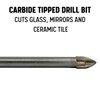 Drill America 1/4" Carbide Tipped 4 Flute Glass & Tile
