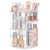 HBlife 360 Rotating Makeup Organizer Adjustable Carousel Large Capacity Revolving
