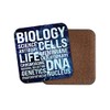 Square Single Coaster - Biology Science Scientist Study Teen Words