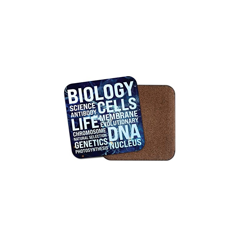 Square Single Coaster - Biology Science Scientist Study Teen Words