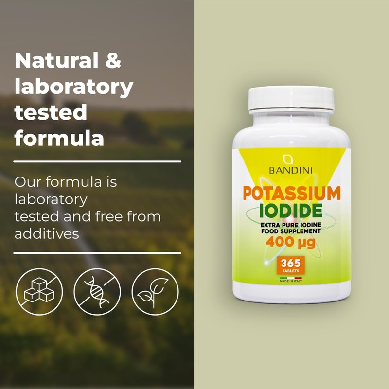 Bandini® Iodine 400mcg | 365 Vegan Tablets | 1+ Year