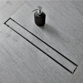 Neodrain 28-Inch Linear Shower Drain with Tile Insert Grate,Brushed 304 Stainless Steel Rectangle Shower Floor Drain,Linear Drain with Leveling Feet, Hair Strainer