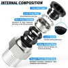 TAILONZ PNEUMATIC Male Straight 1/4 Inch Tube OD x 1/4