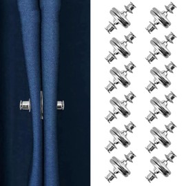 Pack of 26 Curtain Magnetic Buttons, Curtain Closure Magnet, Magnets for Curtains, Rustproof Curtain Magnet, Durable Magnetic Buttons, Shower Curtain Magnet Prevent Light from Leaking Out of Curtains