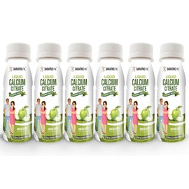 BariatricPal 1200mg Calcium Citrate Sugar-Free Liquid Shots - Green Apple (6-Pack)